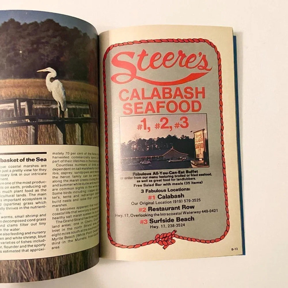 Vintage 1986 The Weekly Vacationers Guide Coast Magazine South Carolina Brochure - Picture 13 of 16